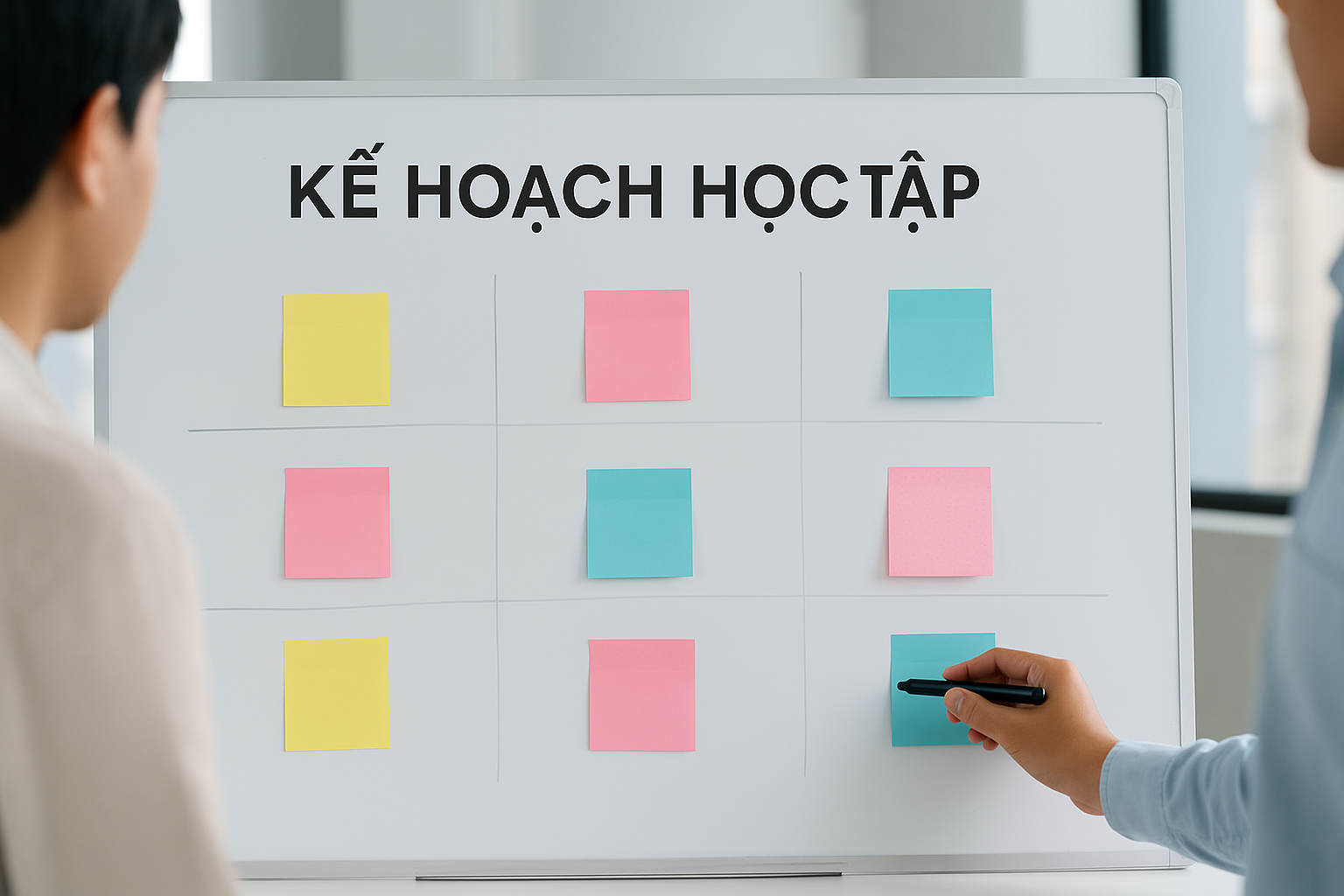 Người học xây dựng kế hoạch siêu học trên bảng